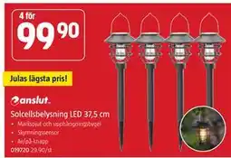 Jula Solcellsbelysning LED 37,5 cm erbjuda