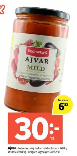 Coop Extra Ajvar erbjuda