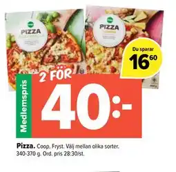 Coop Extra Pizza, Medlemspris erbjuda