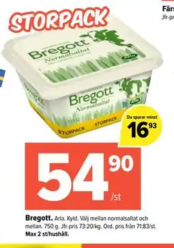 Coop Extra Bregott erbjuda