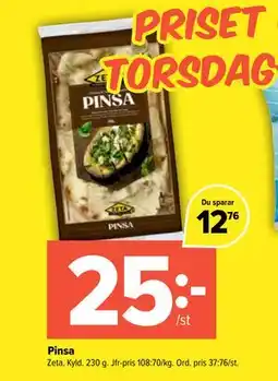 Coop Extra Pinsa erbjuda