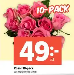 Coop Extra Rosor 10-pack erbjuda