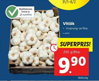Lidl Vitlök erbjuda