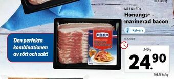 Lidl Honungs- marinerad bacon erbjuda