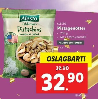 Lidl Pistagenötter erbjuda
