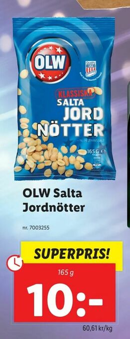 Lidl OLW Salta Jordnötter erbjuda