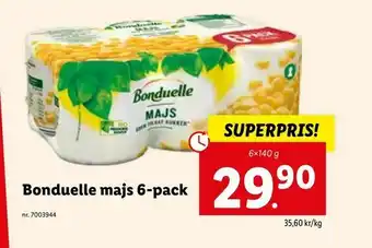 Lidl Bonduelle majs 6-pack erbjuda