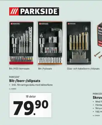 Lidl Bit-/borr-/slipsats erbjuda