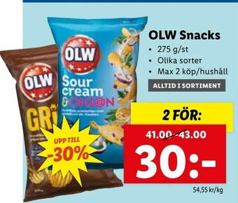 Lidl OLW Snacks erbjuda