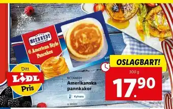 Lidl Amerikanska pannkakor erbjuda