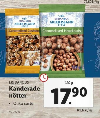 Lidl Kanderade nötter erbjuda