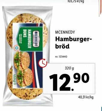 Lidl Hamburgerbröd erbjuda