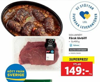 Lidl Färsk nötfärs erbjuda