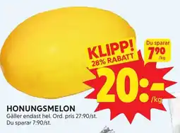 Ica Hajen Lagpris Honungsmelon erbjuda