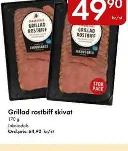 Snabbgross Grillad rostbiff skivat erbjuda