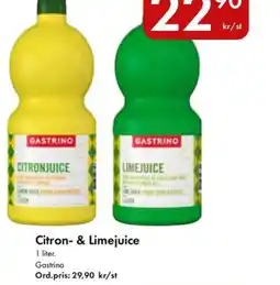 Snabbgross Citron- & Limejuice erbjuda