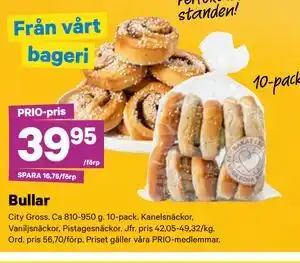 Bullar, Pris i appen