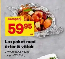 City Gross Laxpaket med örter & vitlök erbjuda