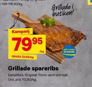 City Gross Grillade spareribs erbjuda