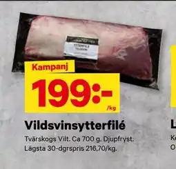 City Gross Vildsvinsytterfilé erbjuda