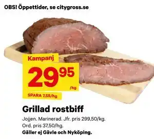 City Gross Grillad rostbiff erbjuda