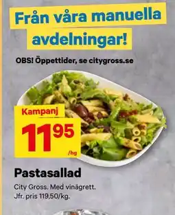 City Gross Pastasallad erbjuda