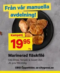 City Gross Marinerad fläskfilé erbjuda