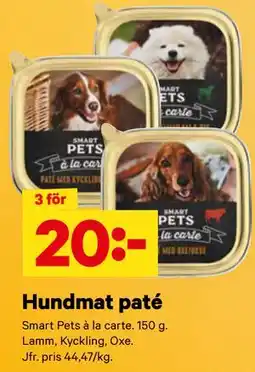 City Gross Hundmat paté erbjuda