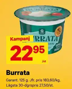 City Gross Burrata erbjuda