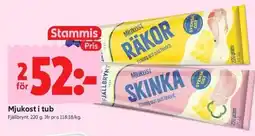ICA Kvantum Fjällbrynt Mjukost i tub erbjuda