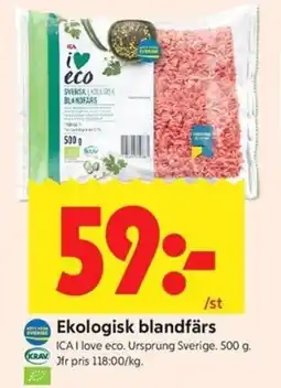 ICA Kvantum ICA Ekologisk blandfärs erbjuda