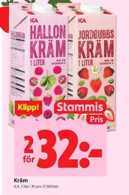 ICA Kvantum ICA Kräm erbjuda