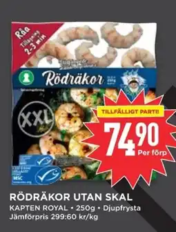 Willys Rödräkor utan skal erbjuda
