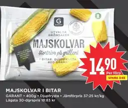Willys Garant Majskolvar i bitar erbjuda