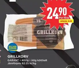 Willys Garant Grillkorv erbjuda