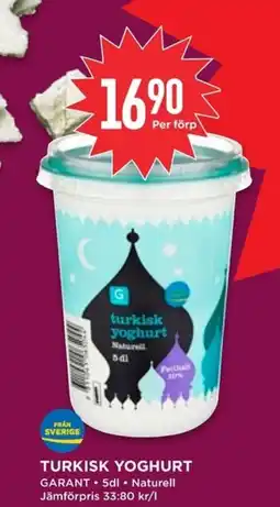 Willys Garant Turkisk yoghurt erbjuda