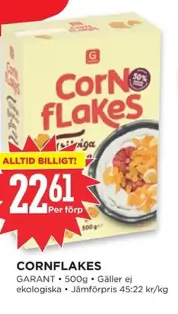 Willys Garant Cornflakes erbjuda