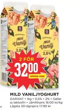 Willys Garant Mild vaniljyoghut erbjuda