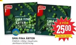 Willys Findus Små fina ärter erbjuda