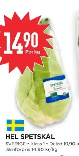 Willys Hel spetskål erbjuda