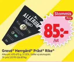 ICA Supermarket Allerum Grevé® HerrgårdⓇ PrästⓇ Rike erbjuda