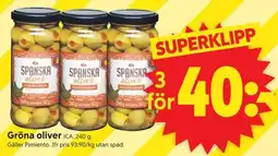 ICA Supermarket ICA Gröna oliver erbjuda