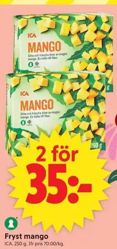 ICA Supermarket ICA Fryst mango erbjuda