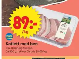 ICA Supermarket ICA Kotlett med ben erbjuda