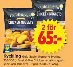 ICA Supermarket Guldfågeln Kyckling erbjuda