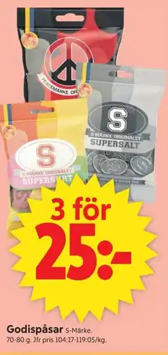 ICA Supermarket S-Märke Godispåsar erbjuda