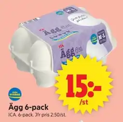 ICA Supermarket ICA Ägg 6-pack erbjuda