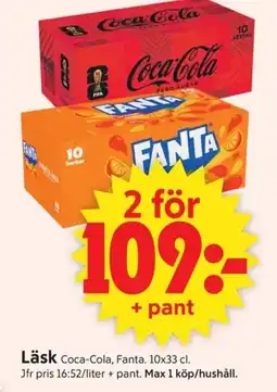 ICA Supermarket Coca-Cola, Fanta Läsk erbjuda