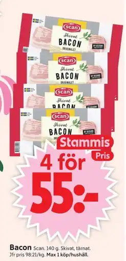ICA Supermarket Scan Bacon erbjuda
