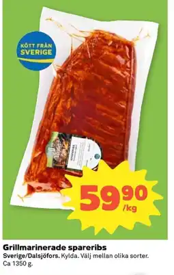 Coop Grillmarinerade spareribs erbjuda
